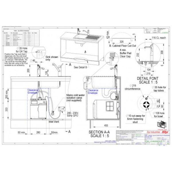 Zip HydroTap G5 Boiling u0026 Chilled Classic Plus H55784 4 Zip HydroTap G5 Boiling u0026 Chilled Classic Plus H55784